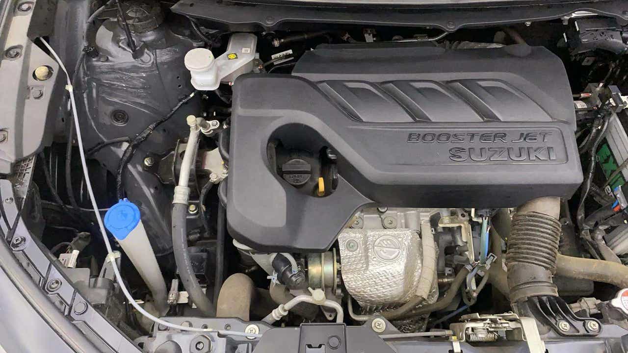 Engine bay view of a Maruti Suzuki FRONX