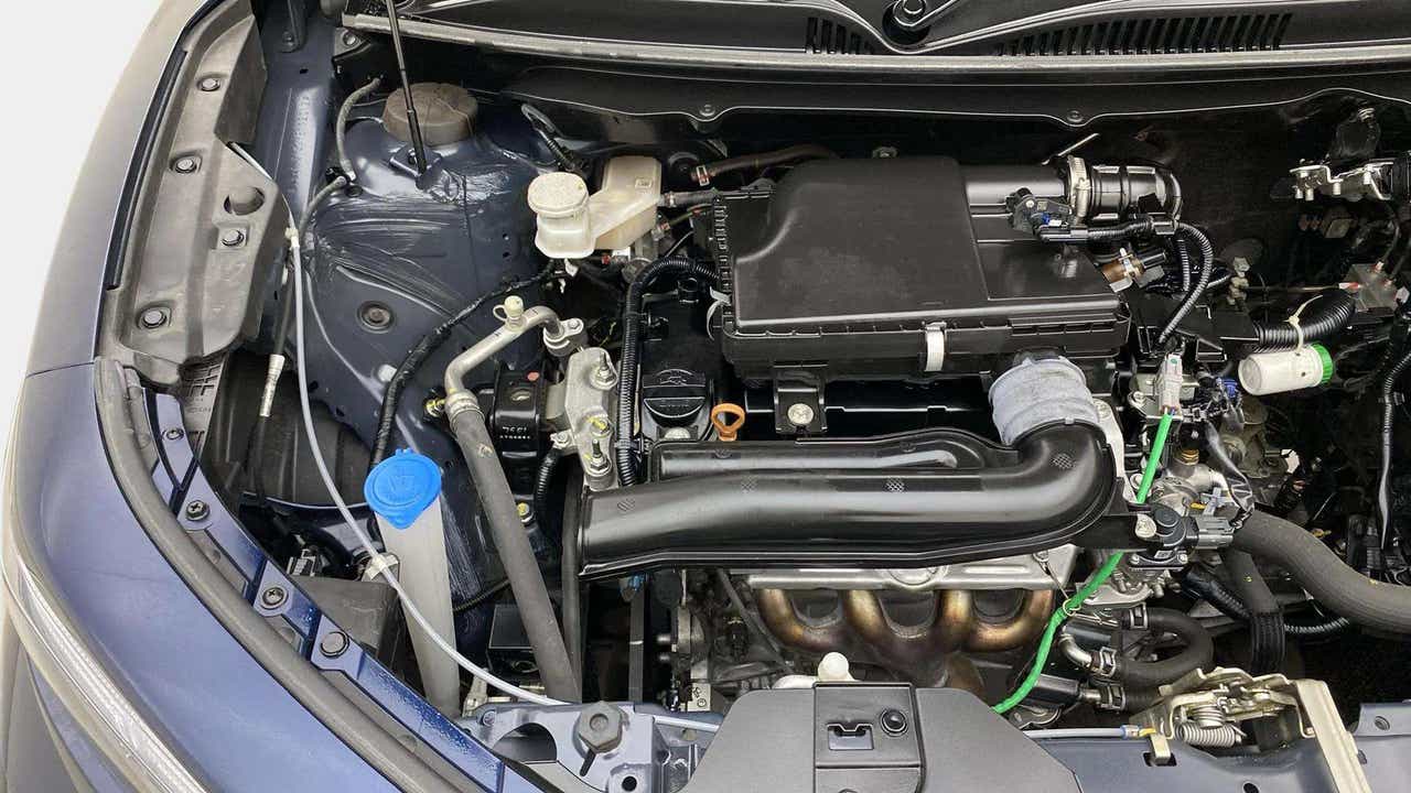 Engine bay of a Maruti Suzuki FRONX