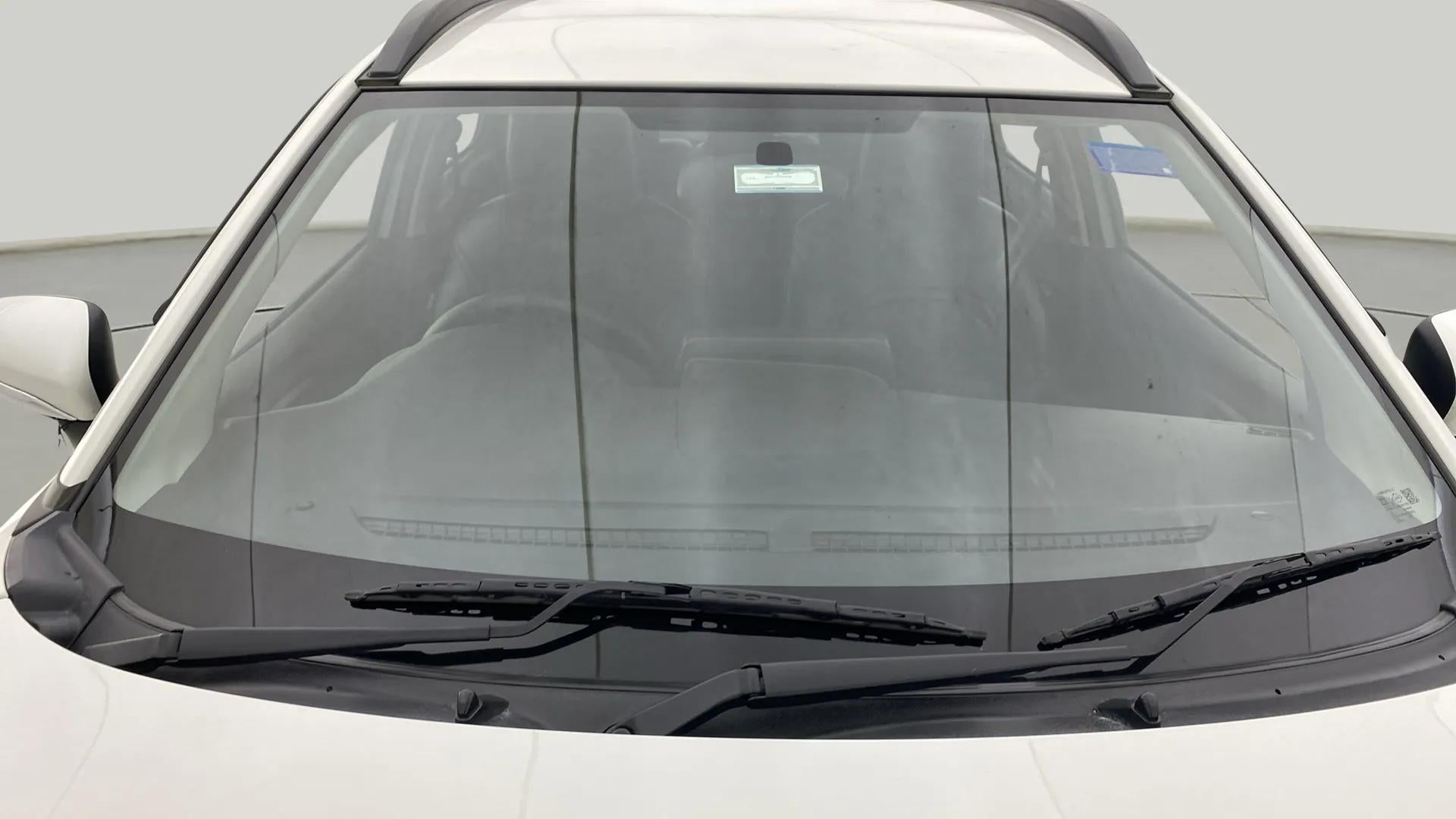 Front windshield view of a Maruti Suzuki FRONX