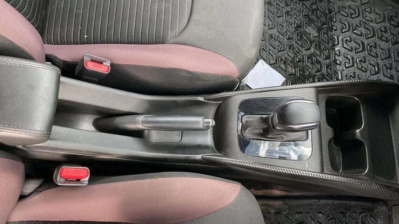 Center console and gear lever of a Maruti Suzuki FRONX
