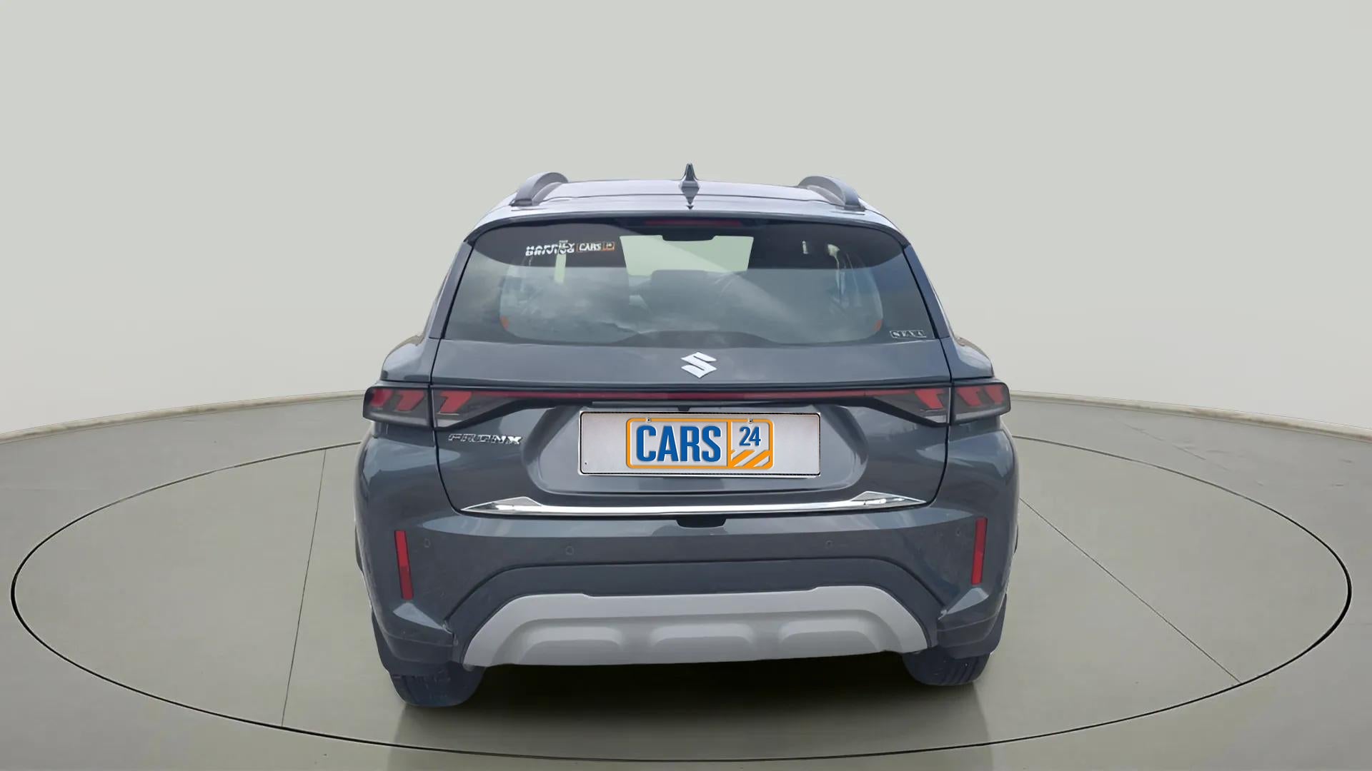 Rear view of a Maruti Suzuki FRONX