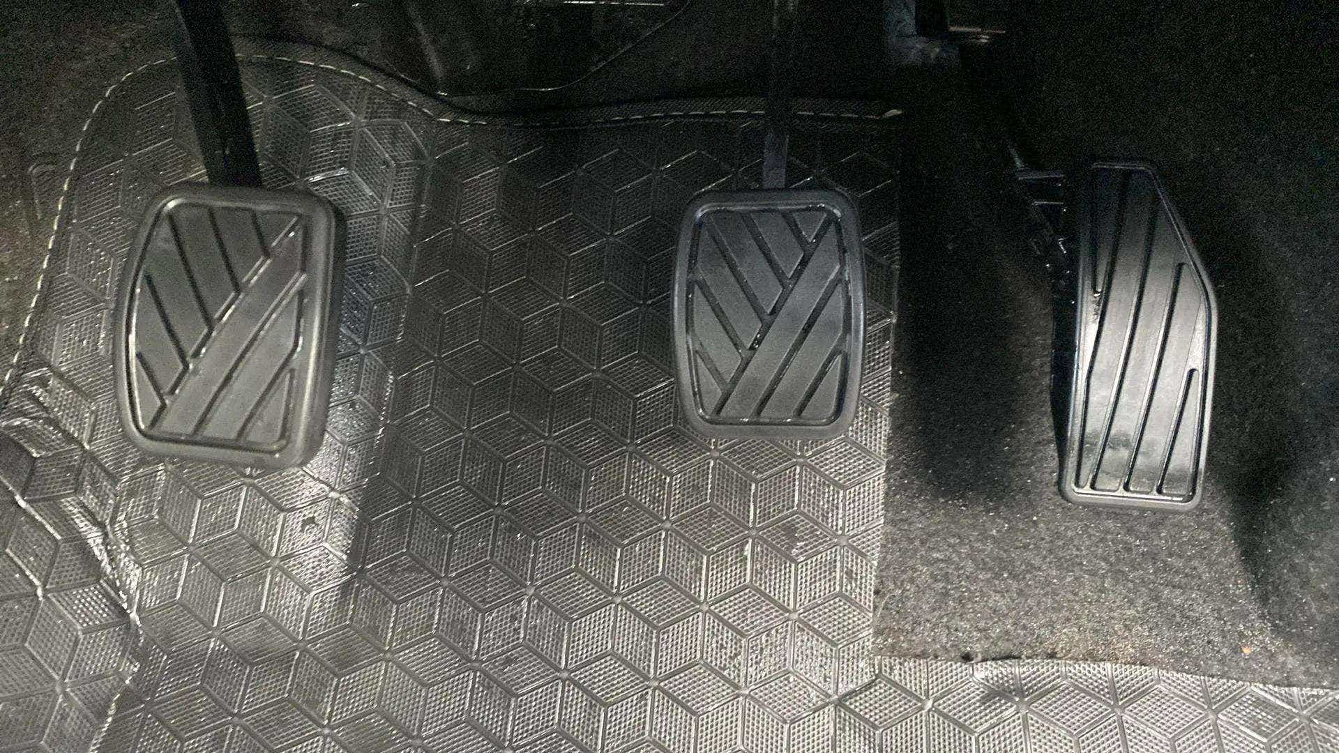 Foot pedals of a Maruti Suzuki FRONX