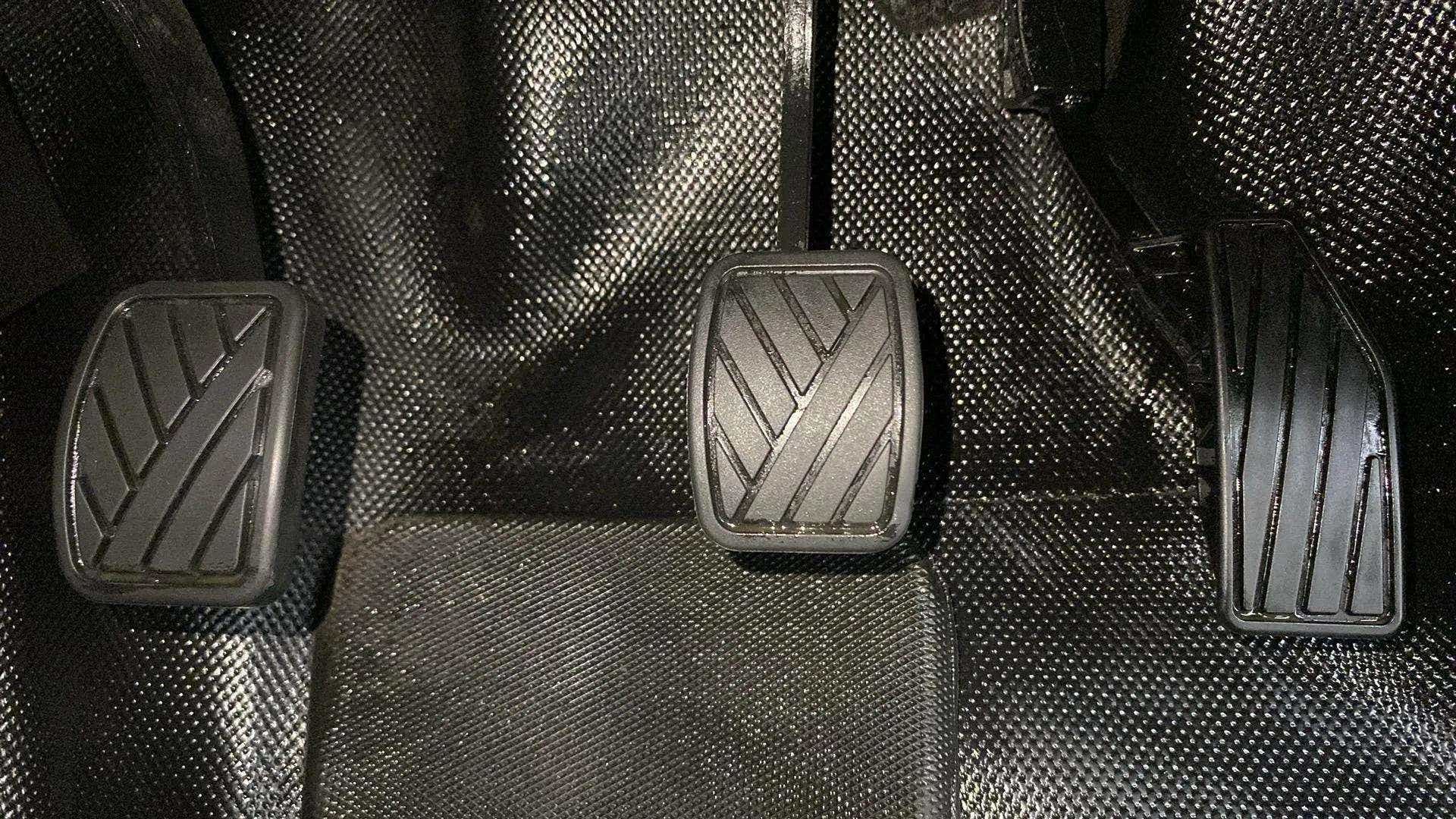 Pedal area of a Maruti Suzuki FRONX