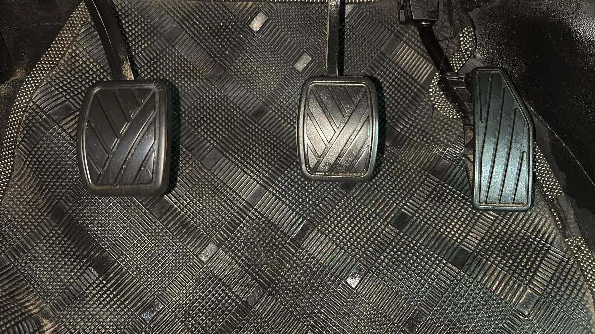 Foot pedals of a Maruti Suzuki FRONX