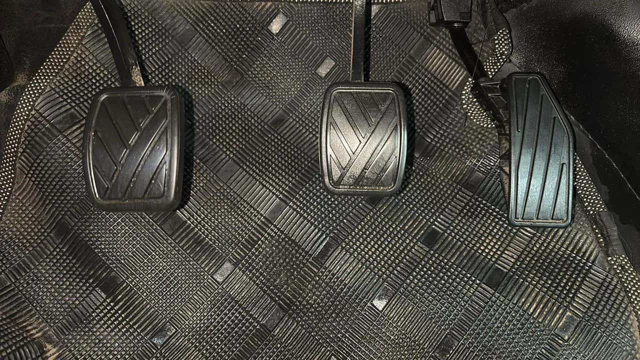 Foot pedals of a Maruti Suzuki FRONX