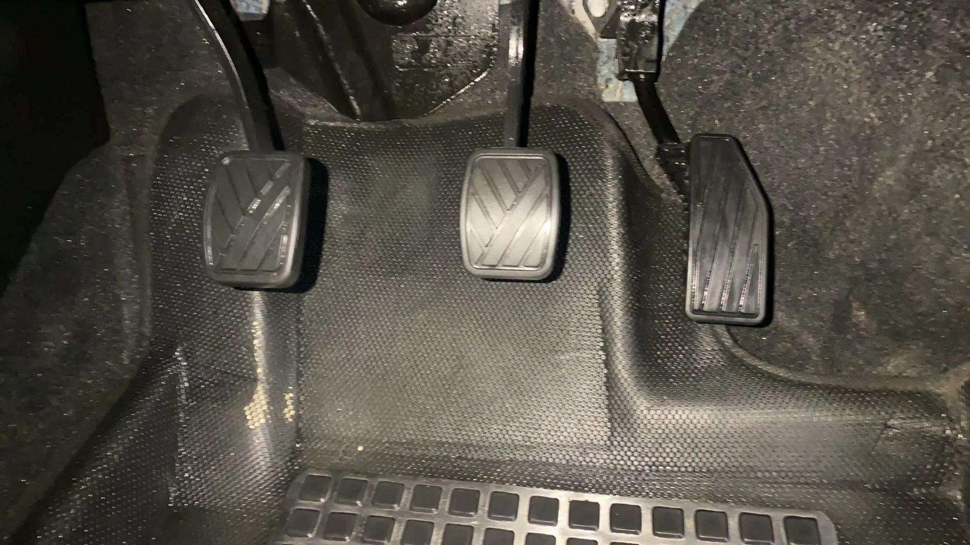 Footwell view of a Maruti Suzuki FRONX