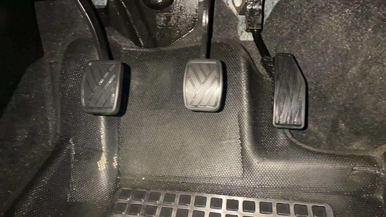 Footwell view of a Maruti Suzuki FRONX
