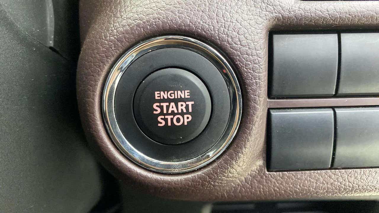 Engine start stop button of a Maruti Suzuki FRONX