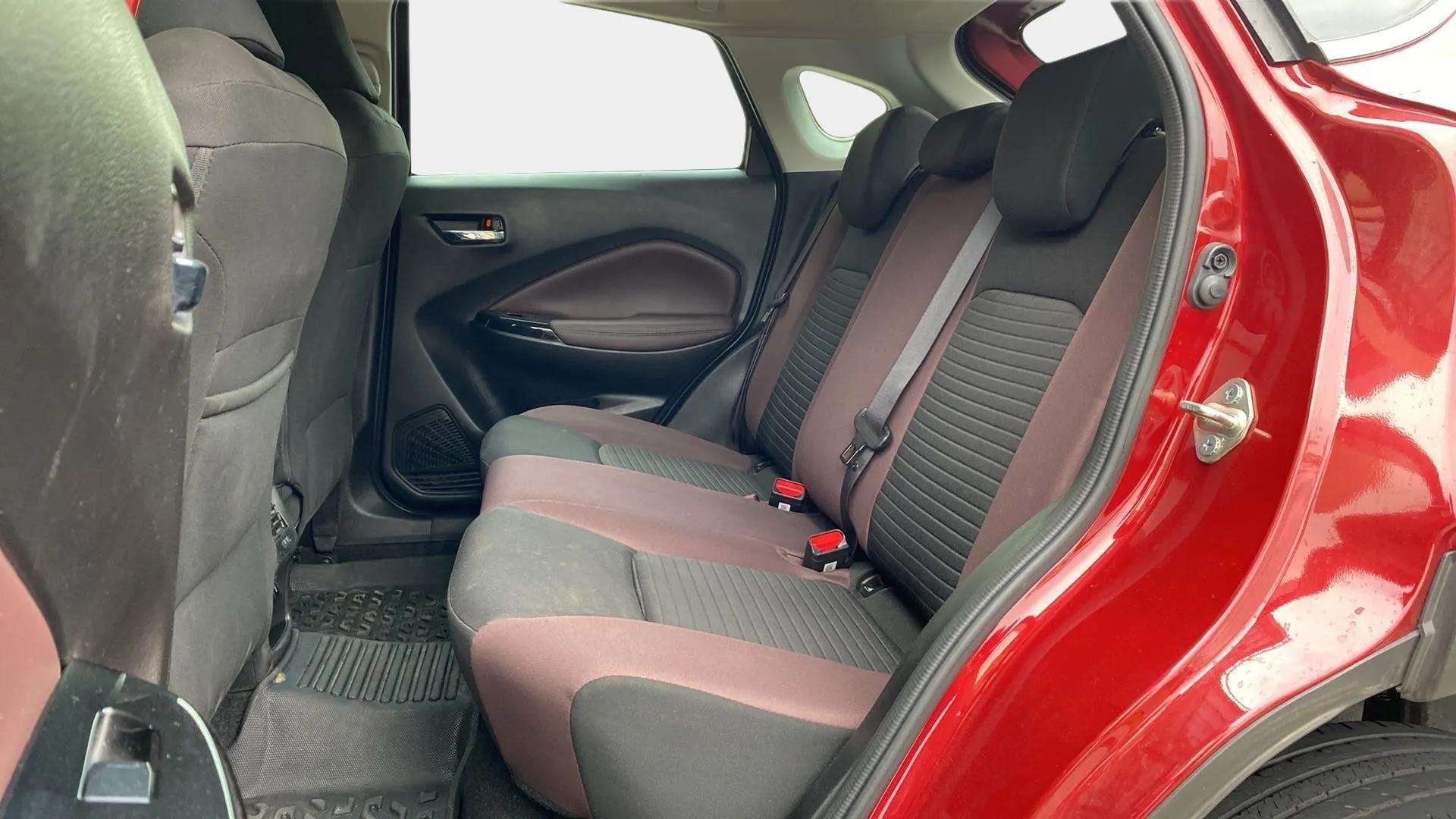 Rear seat view of a Maruti Suzuki FRONX