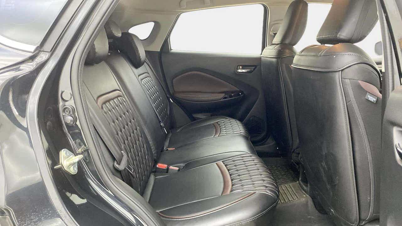 Rear seat and door panel view of a Maruti Suzuki FRONX