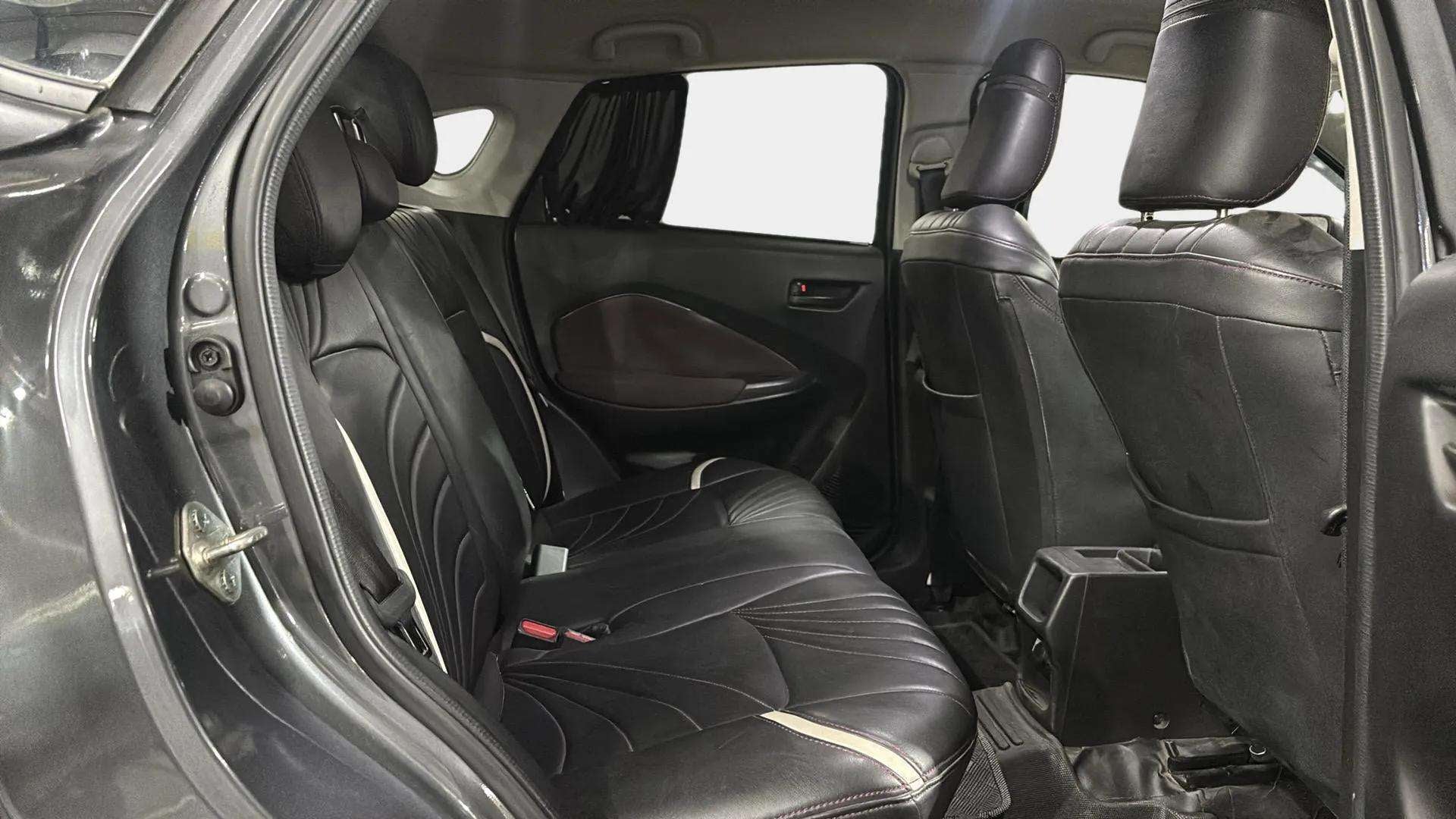 Rear seat interior of a Maruti Suzuki FRONX