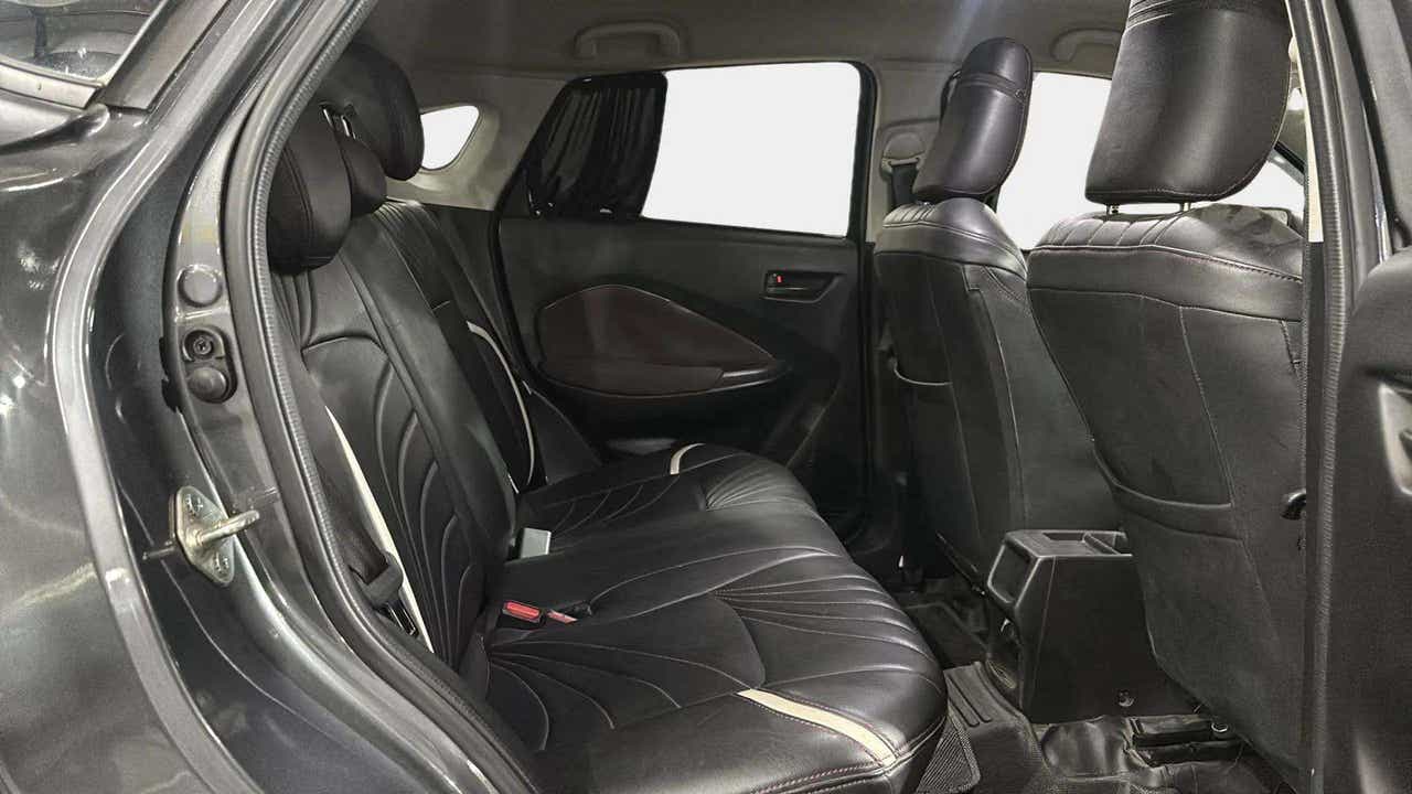 Rear seat interior of a Maruti Suzuki FRONX