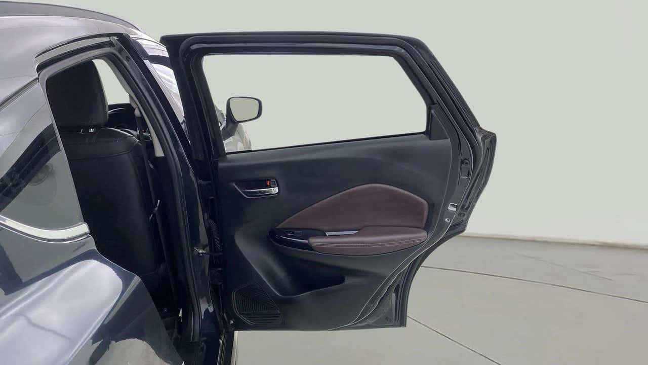 Rear door interior view of a Maruti Suzuki FRONX