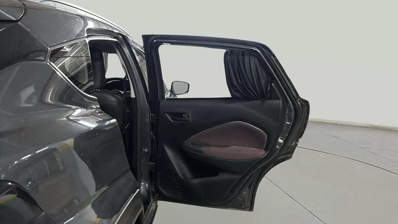 Rear left door and side view of a Maruti Suzuki FRONX