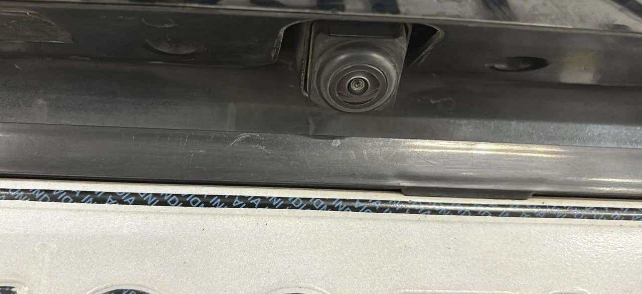 Close-up of rear camera of a Maruti Suzuki FRONX