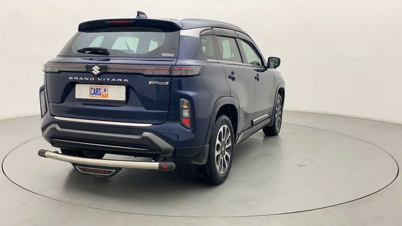 Rear three-quarter view of a Maruti Suzuki Grand Vitara
