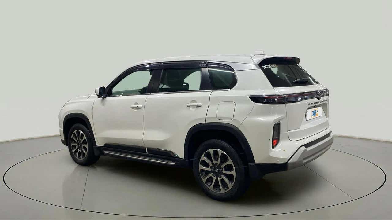 Rear three-quarter of a Maruti Suzuki Grand Vitara