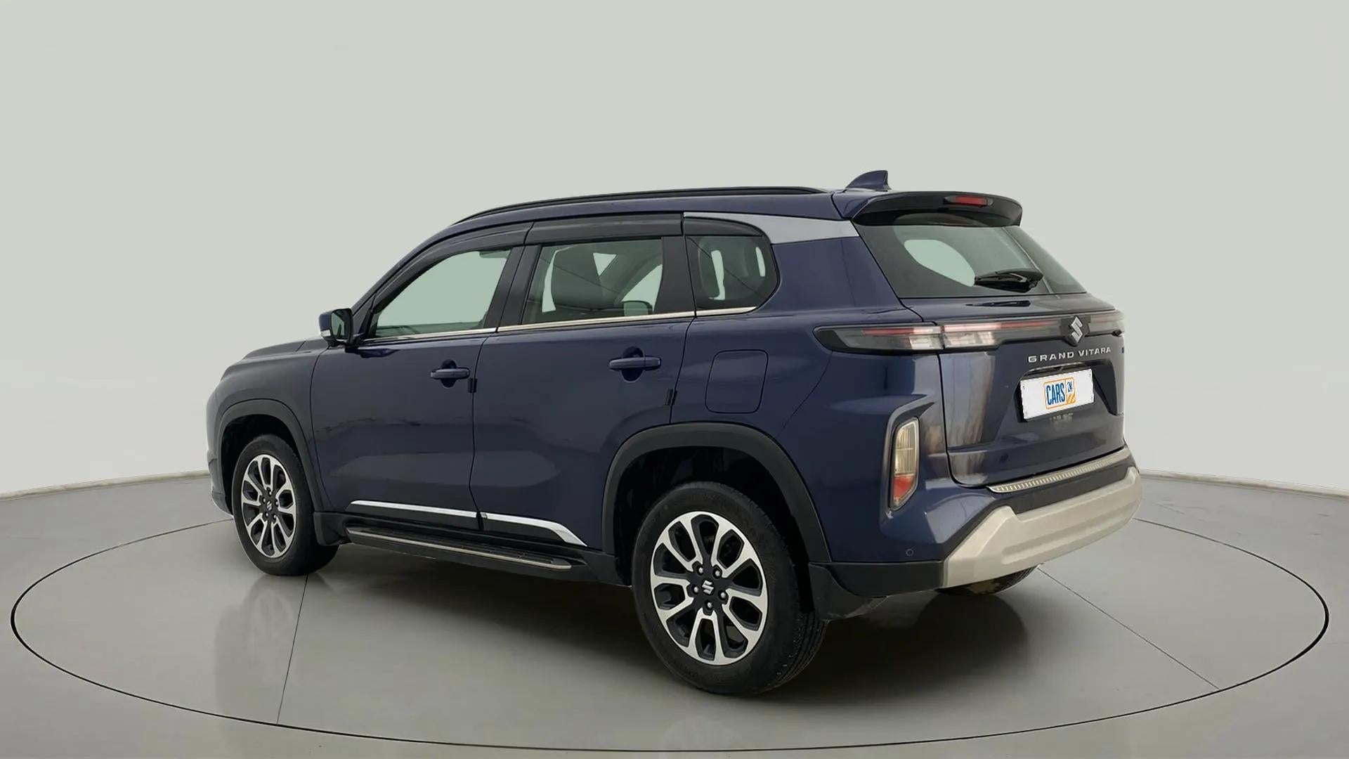 Rear three-quarter of a Maruti Suzuki Grand Vitara