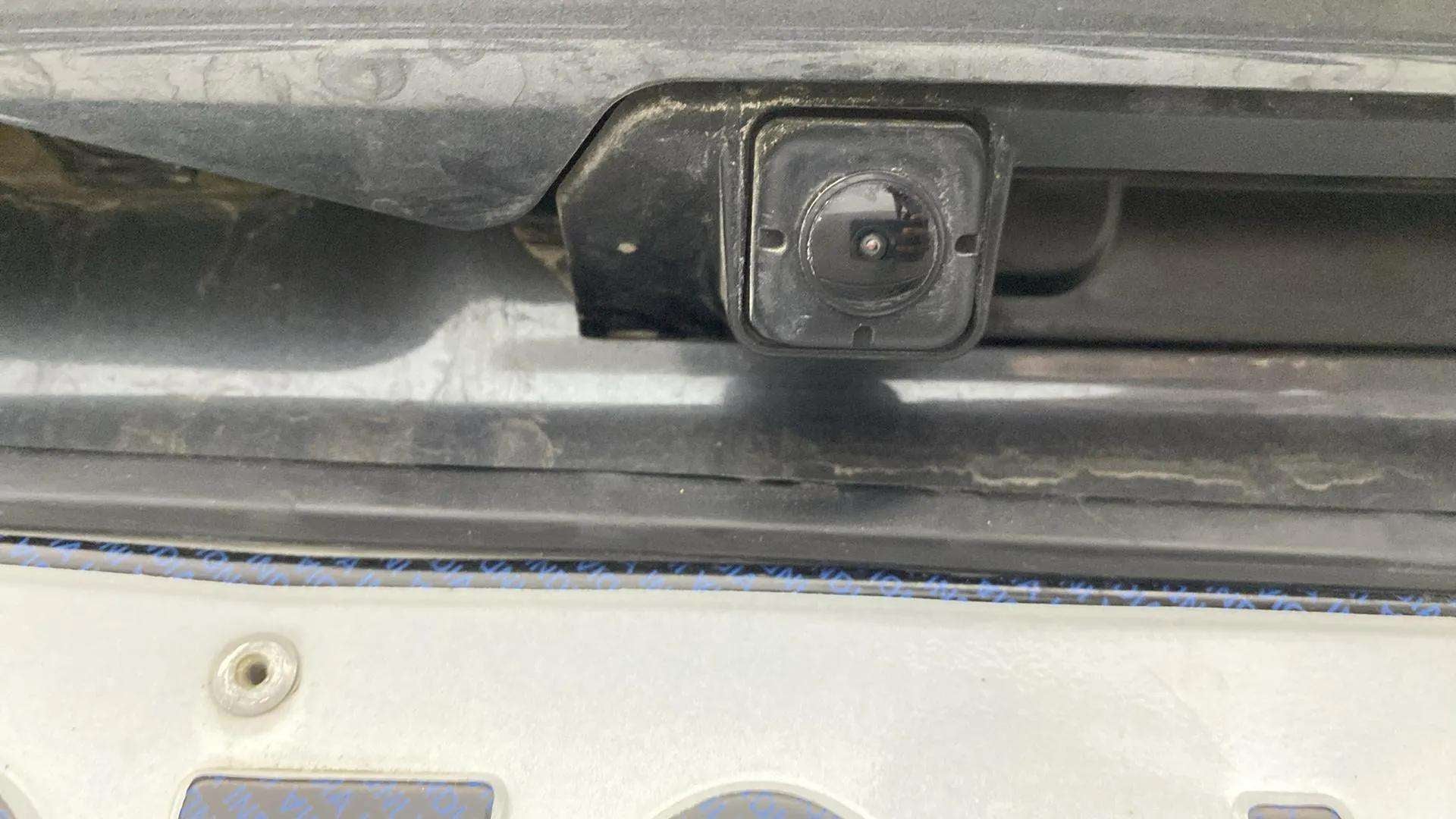 Close-up of the rear camera on a Maruti Suzuki Grand Vitara