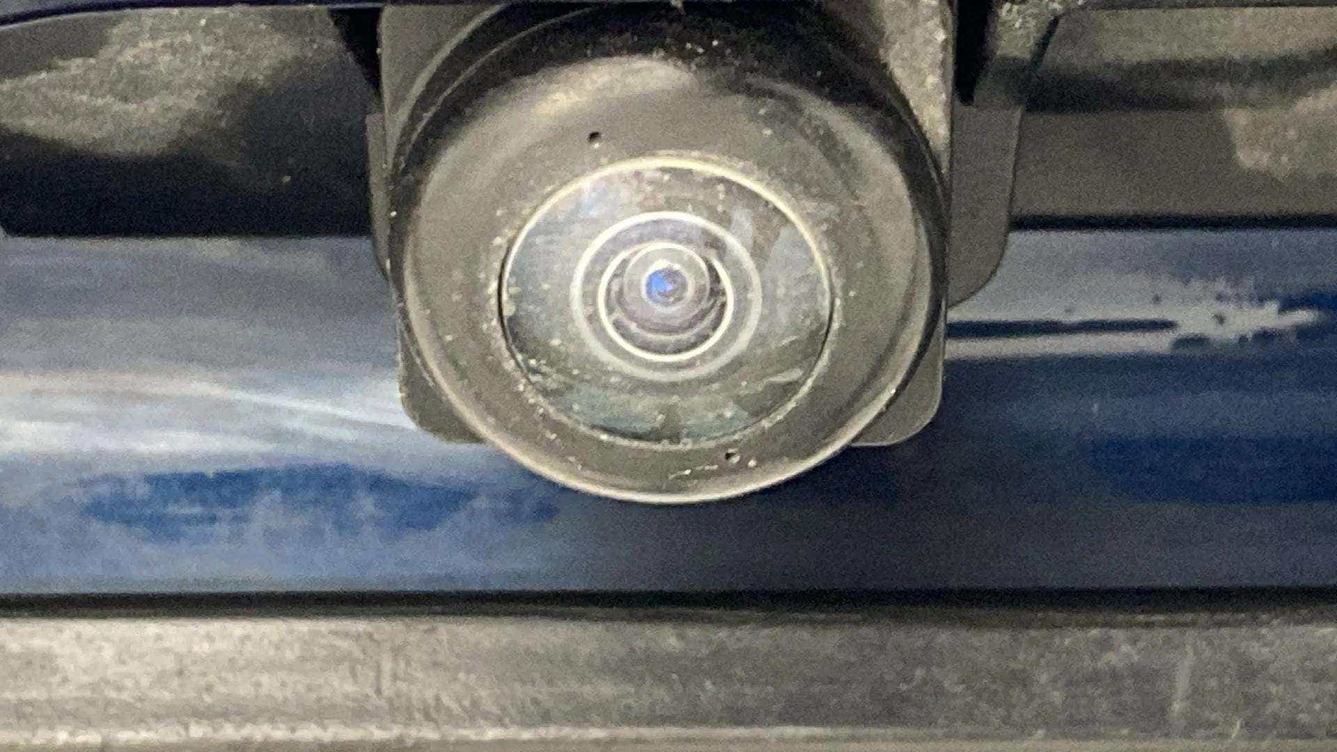 Close-up of a reverse camera on a Maruti Suzuki Grand Vitara