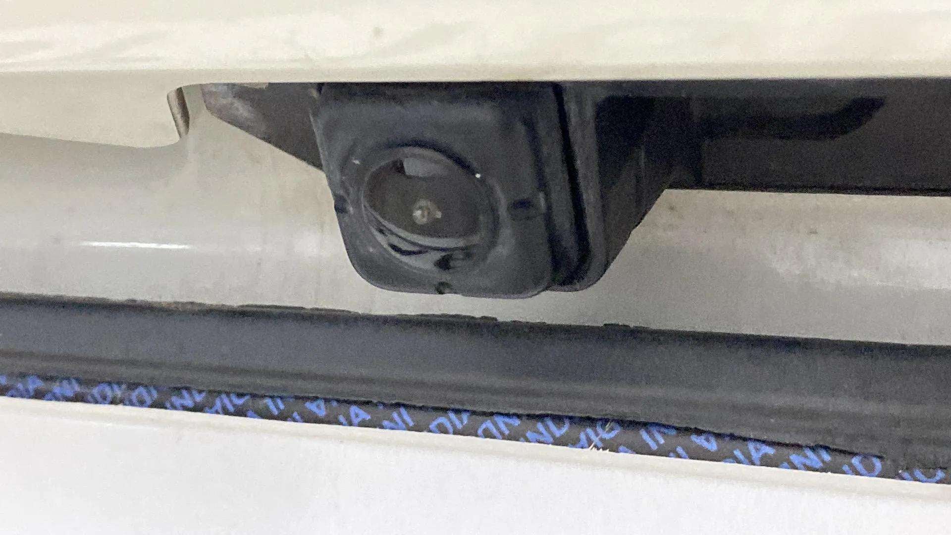 Close-up of rear view camera on a Maruti Suzuki Grand Vitara