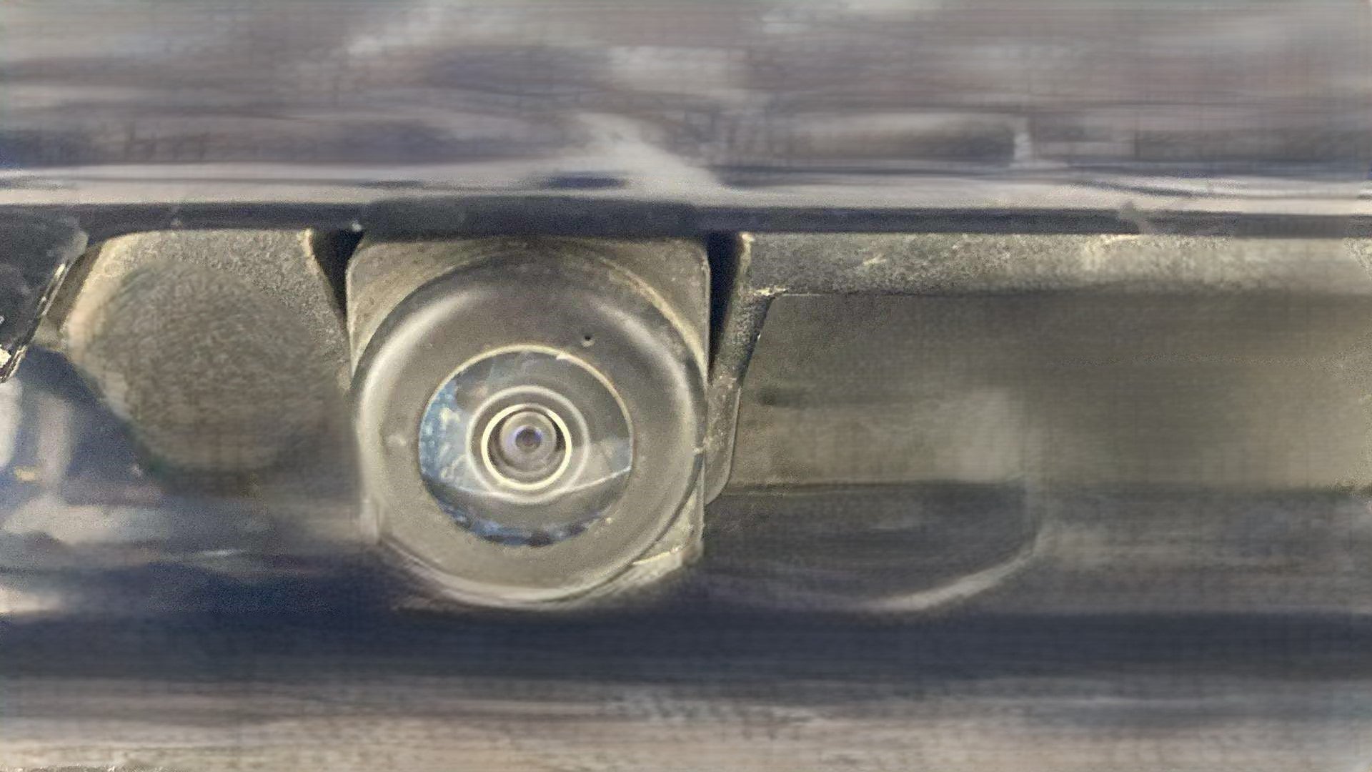 Close-up of a reverse camera on a Maruti Suzuki Grand Vitara
