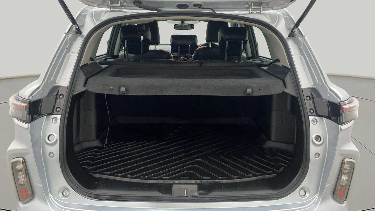 Boot space view of a splendid-silver Maruti Suzuki Grand Vitara