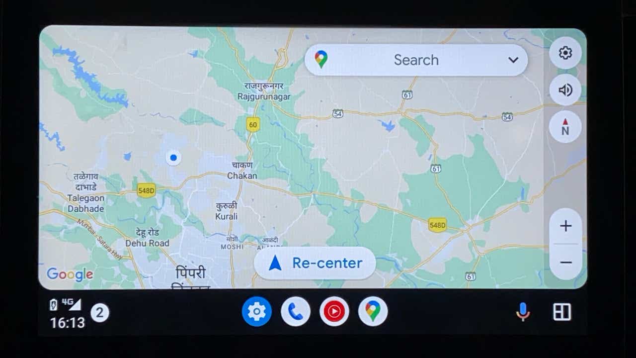 Navigation display screen of a Maruti Suzuki Grand Vitara