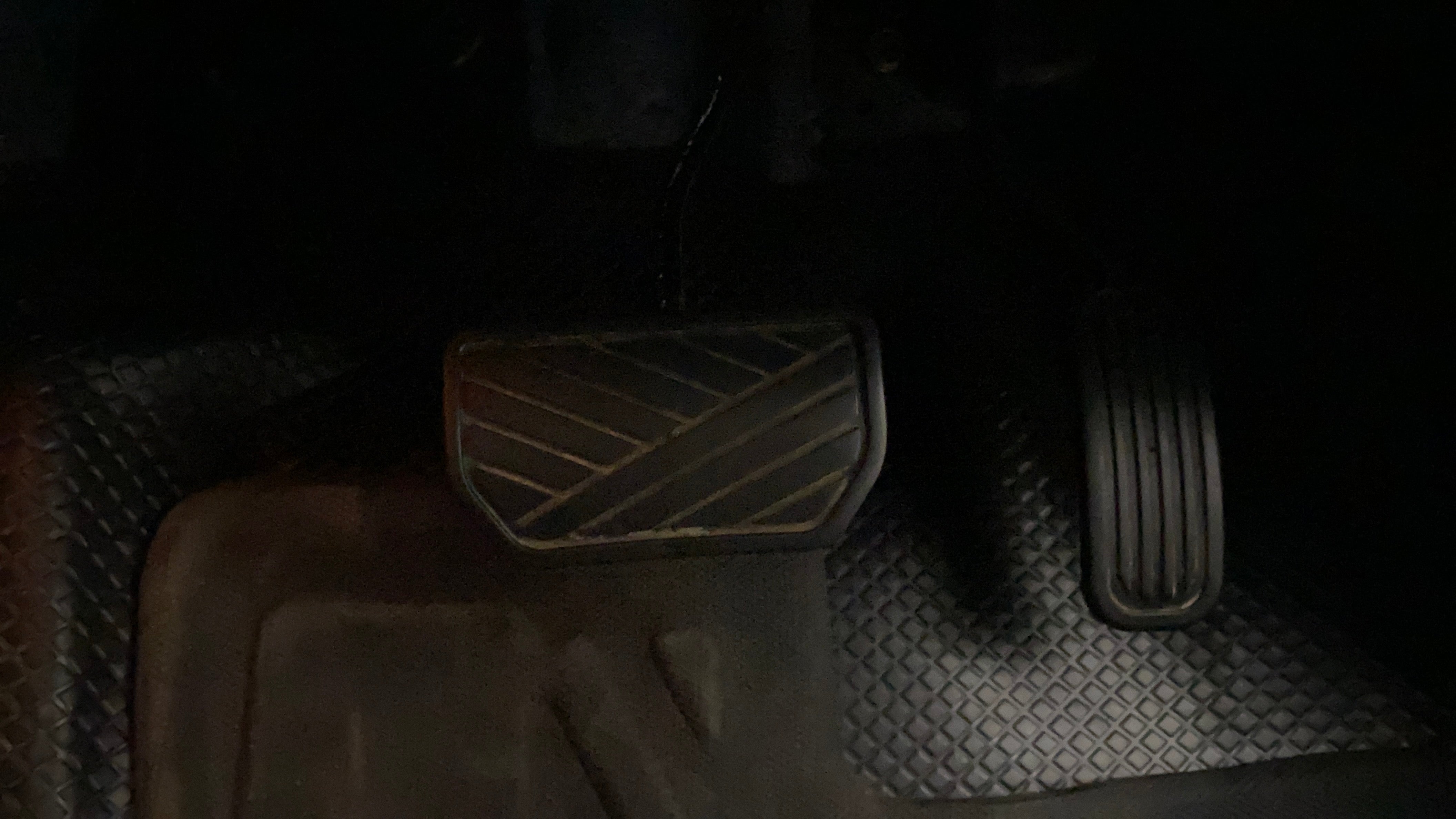 Foot pedals of a Maruti Suzuki Grand Vitara