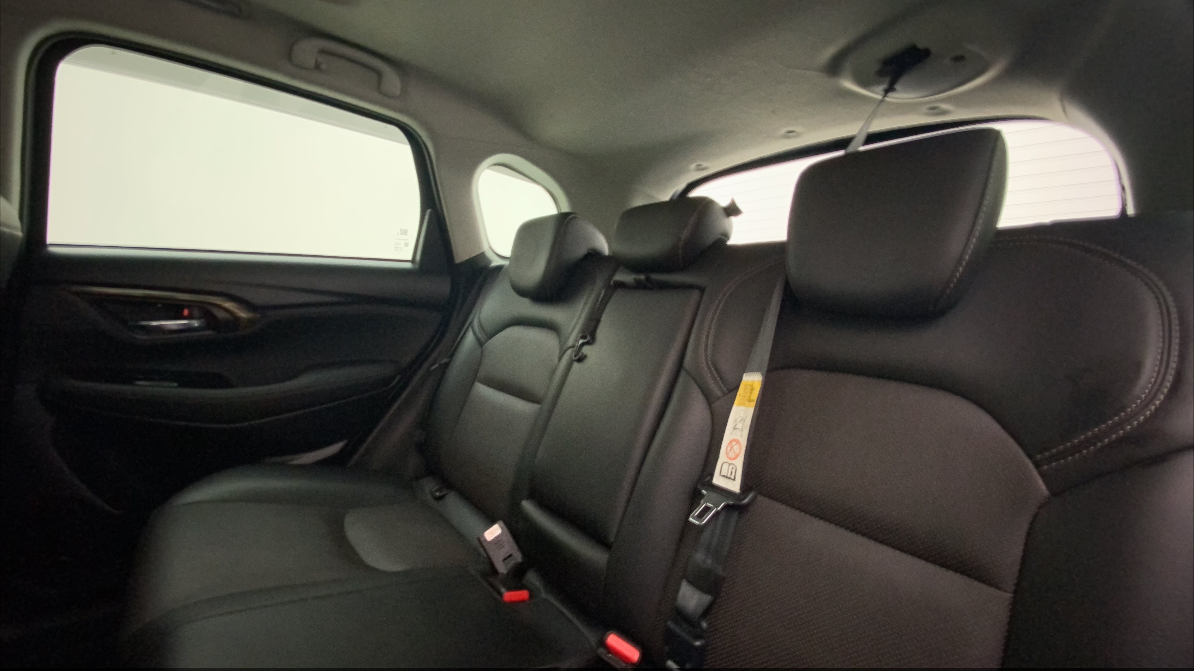 Rear seat view of a Maruti Suzuki Grand Vitara