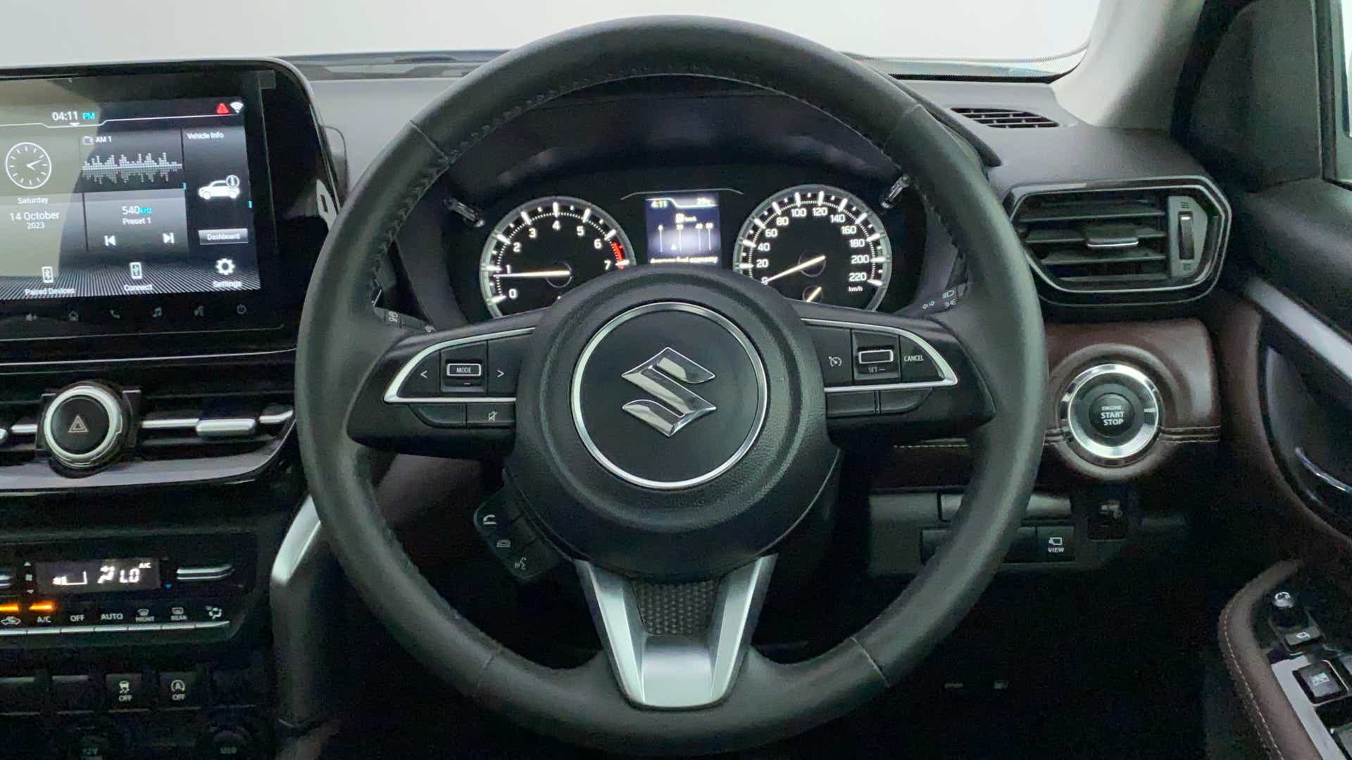 Interior dashboard of a Maruti Suzuki Grand Vitara