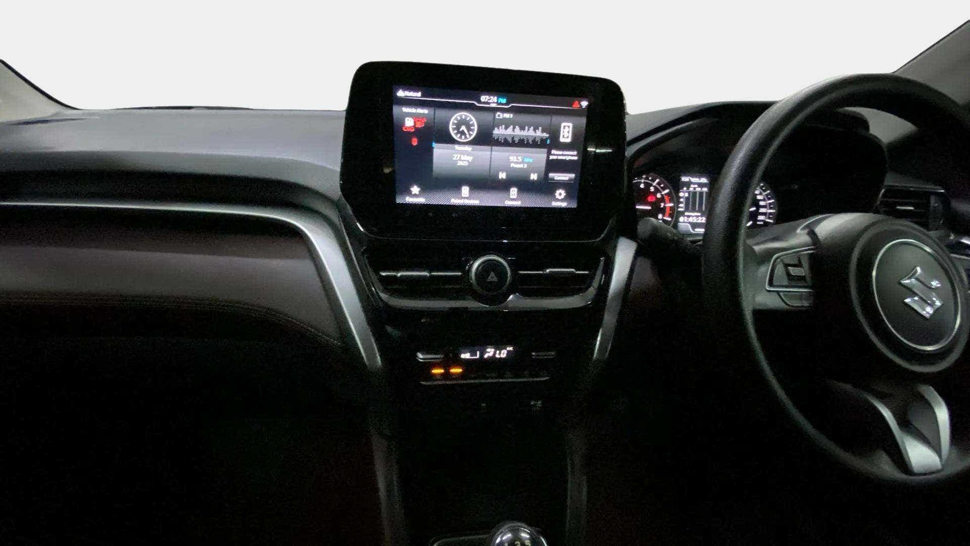 Dashboard and infotainment system of a Maruti Suzuki Grand Vitara