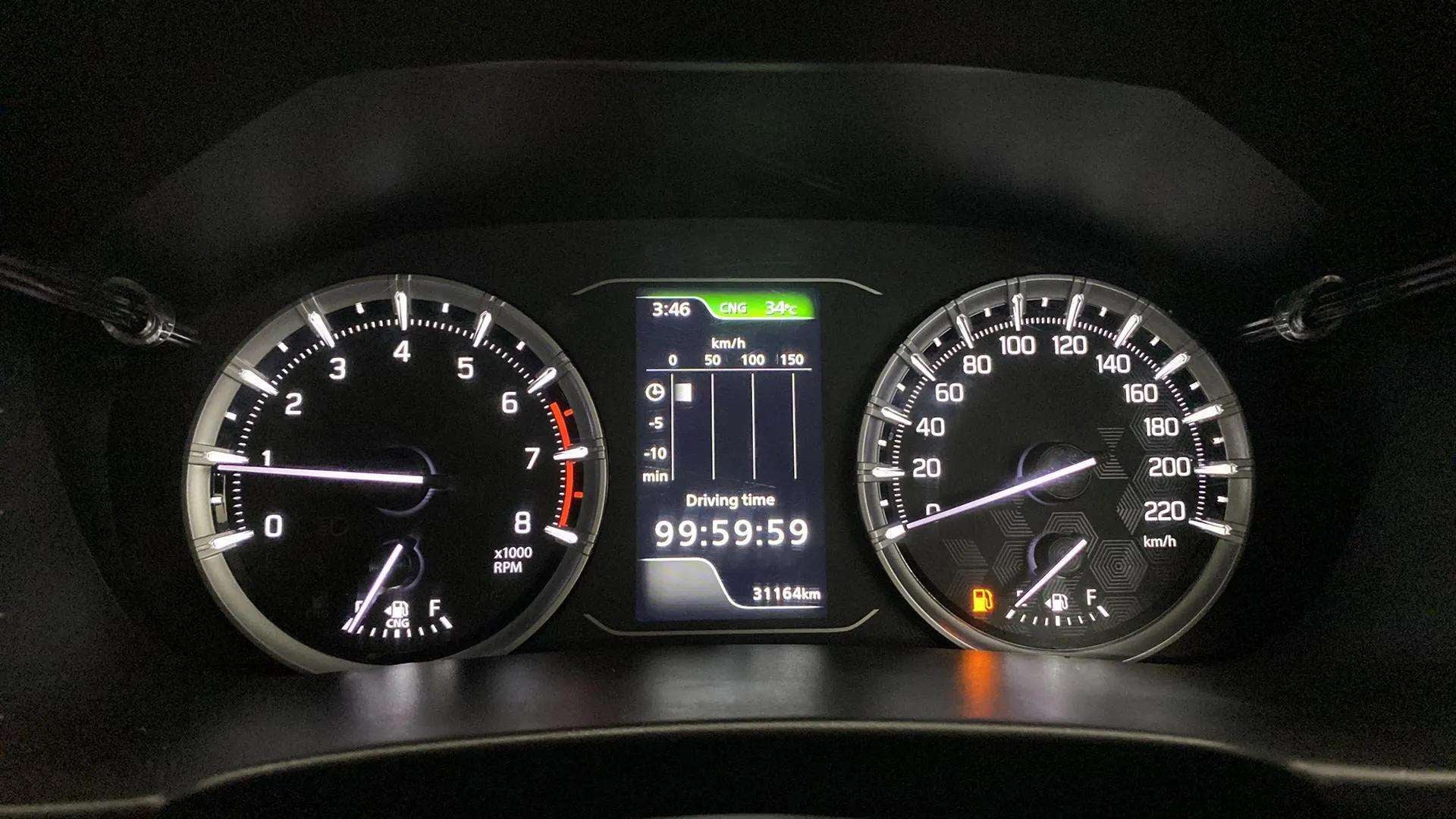 Instrument cluster of a Maruti Suzuki Grand Vitara