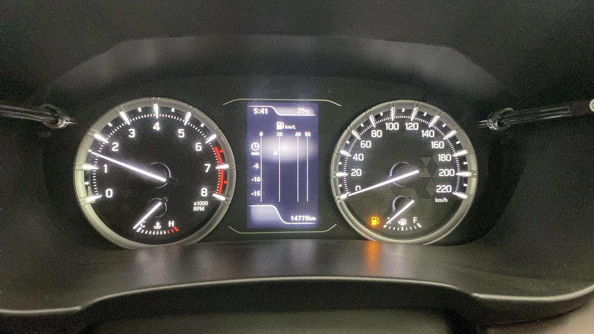 Instrument cluster of a Maruti Suzuki Grand Vitara