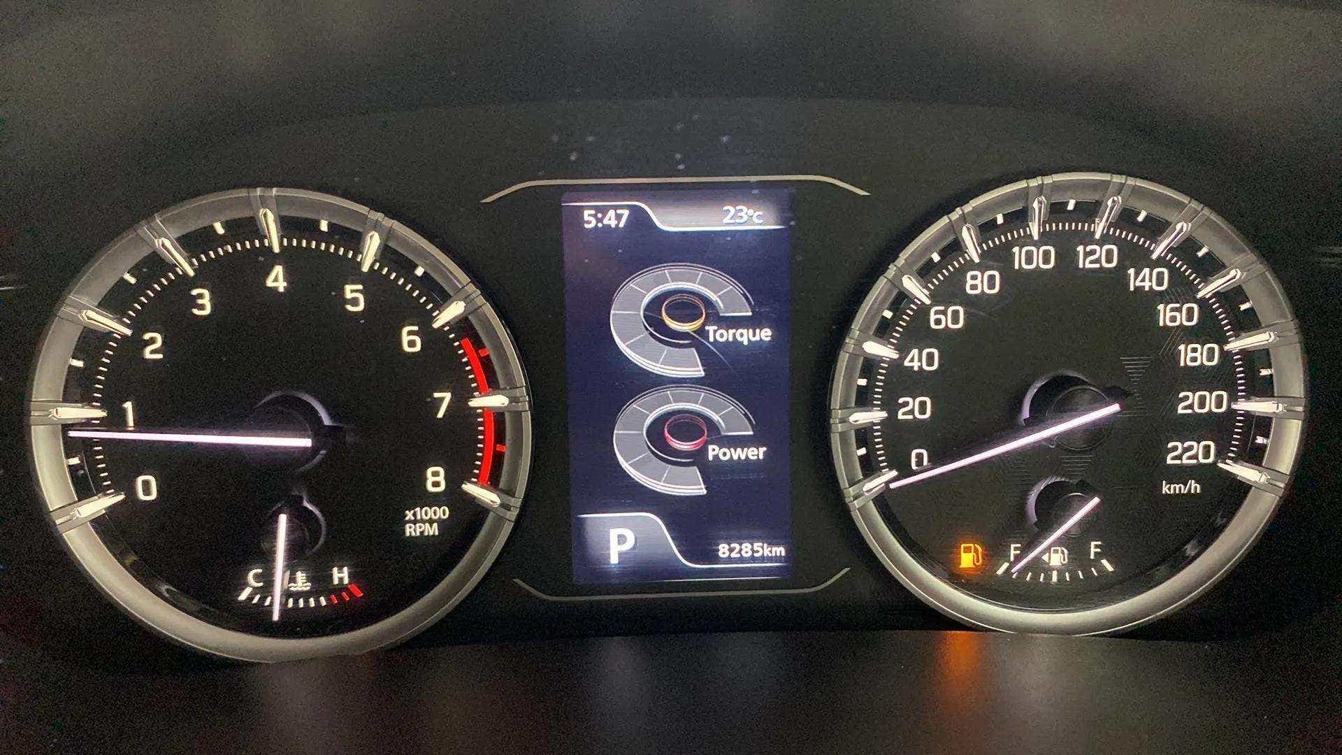 Instrument cluster of a Maruti Suzuki Grand Vitara