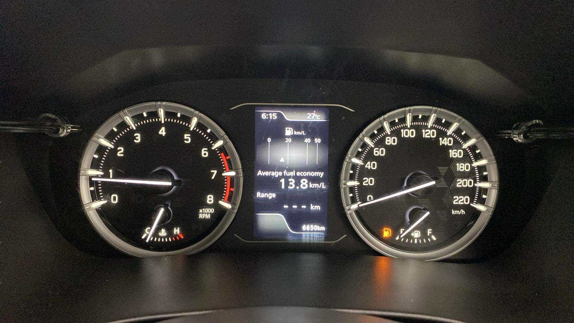 Instrument cluster of a Maruti Suzuki Grand Vitara