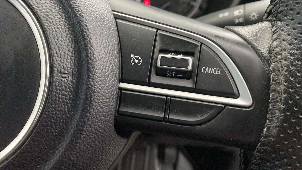 Steering wheel controls of a Maruti Suzuki Grand Vitara