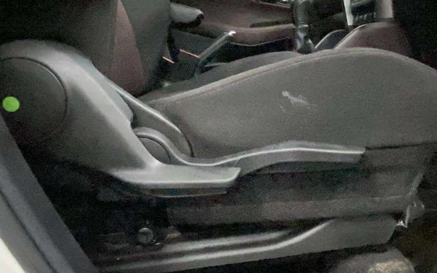 Front seat and center console of a Maruti Suzuki Grand Vitara