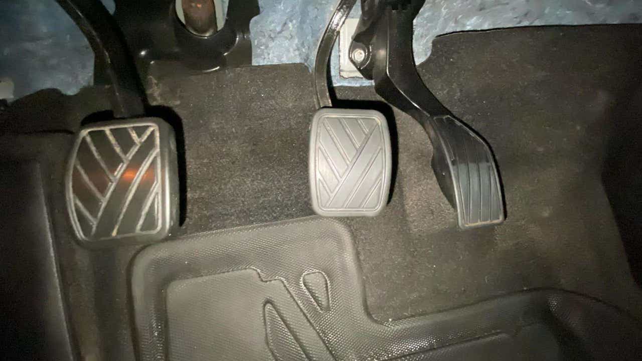 Foot pedal area of a Maruti Suzuki Grand Vitara