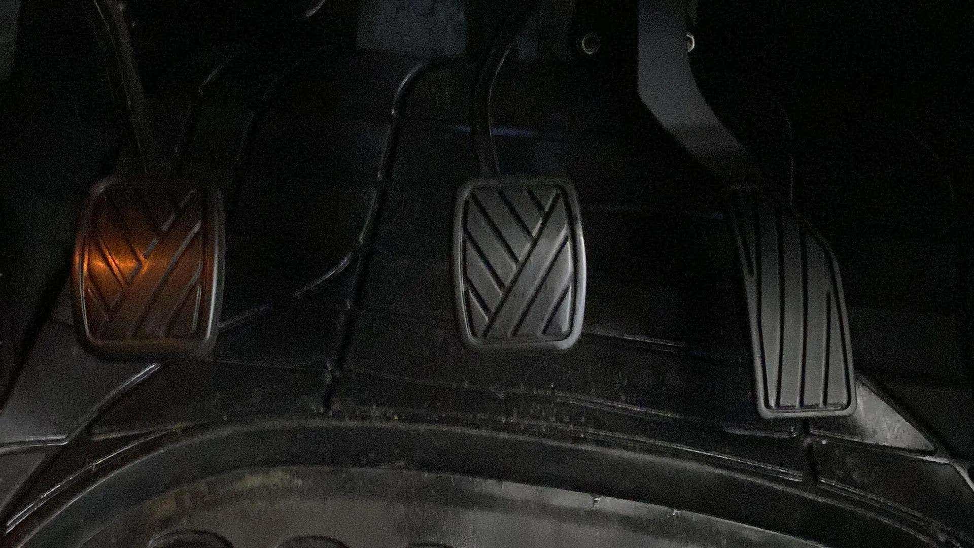 Close-up of pedals of a Maruti Suzuki Grand Vitara