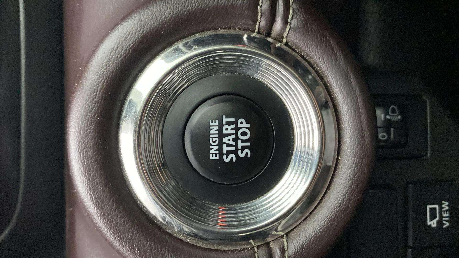 Engine start stop button of a Maruti Suzuki Grand Vitara