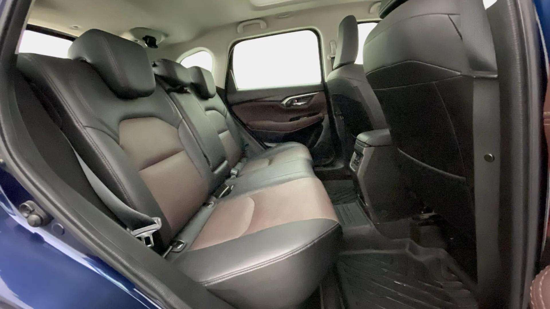 Rear seat interior view of a Maruti Suzuki Grand Vitara
