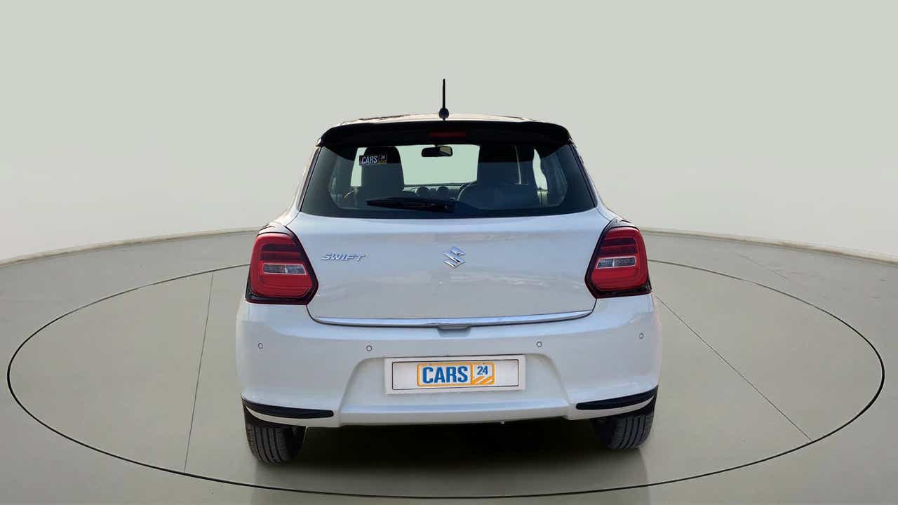 Rear view of a Maruti Suzuki Swift 2021 - 2023