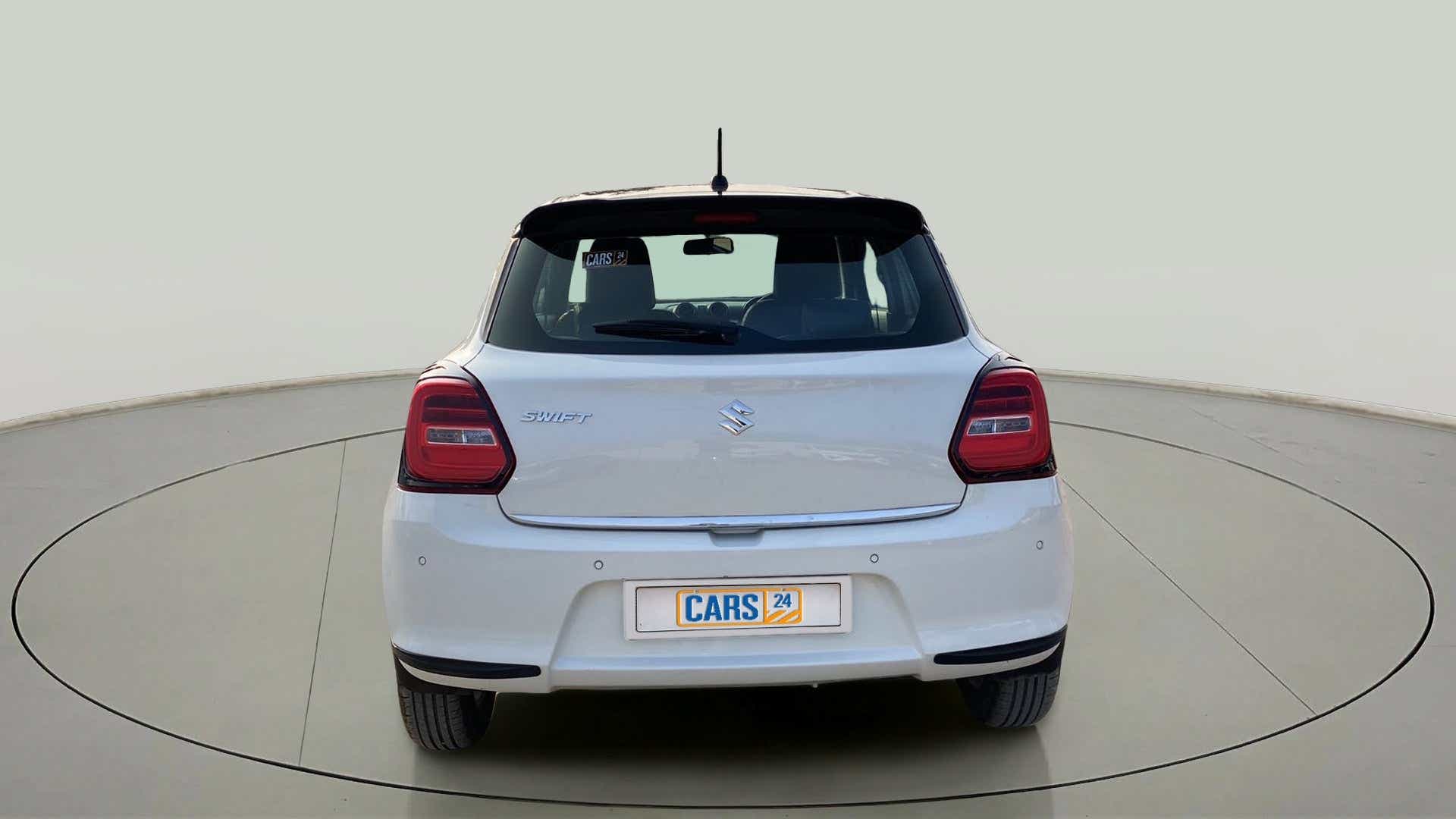Rear view of a Maruti Suzuki Swift 2021 - 2023