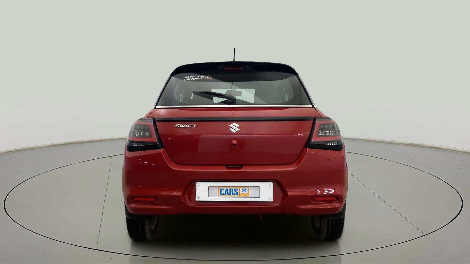 Rear view of a Maruti Suzuki Swift