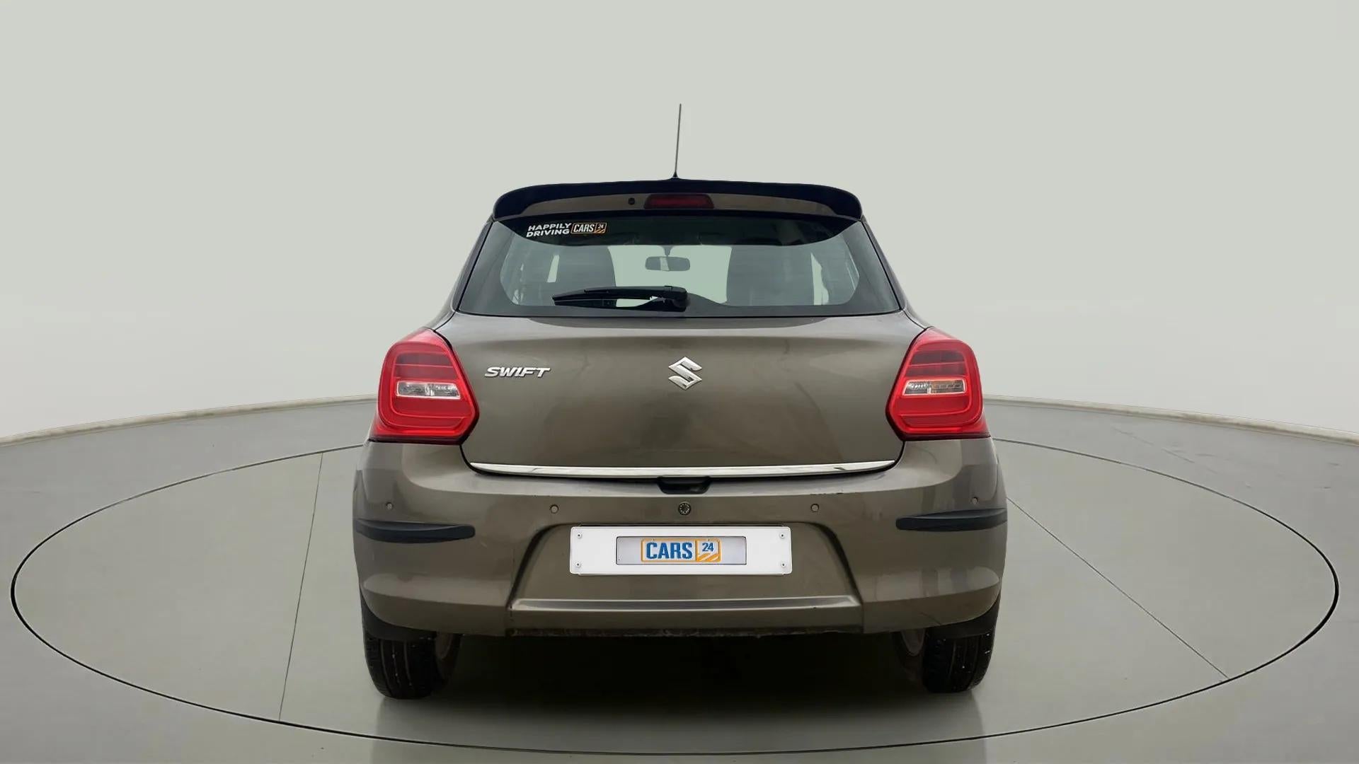 Rear view of a Maruti Suzuki Swift 2021 - 2023