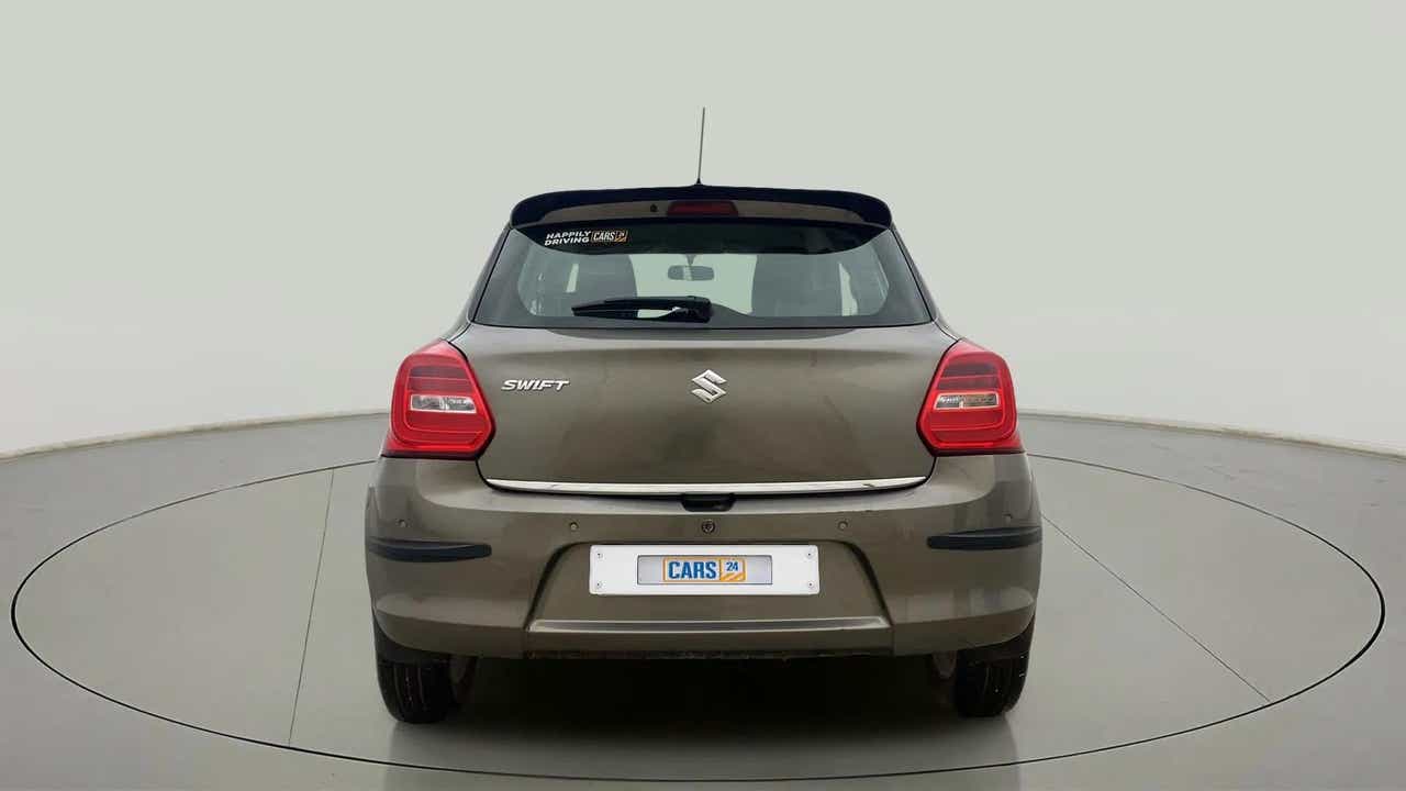 Rear view of a Maruti Suzuki Swift 2021 - 2023