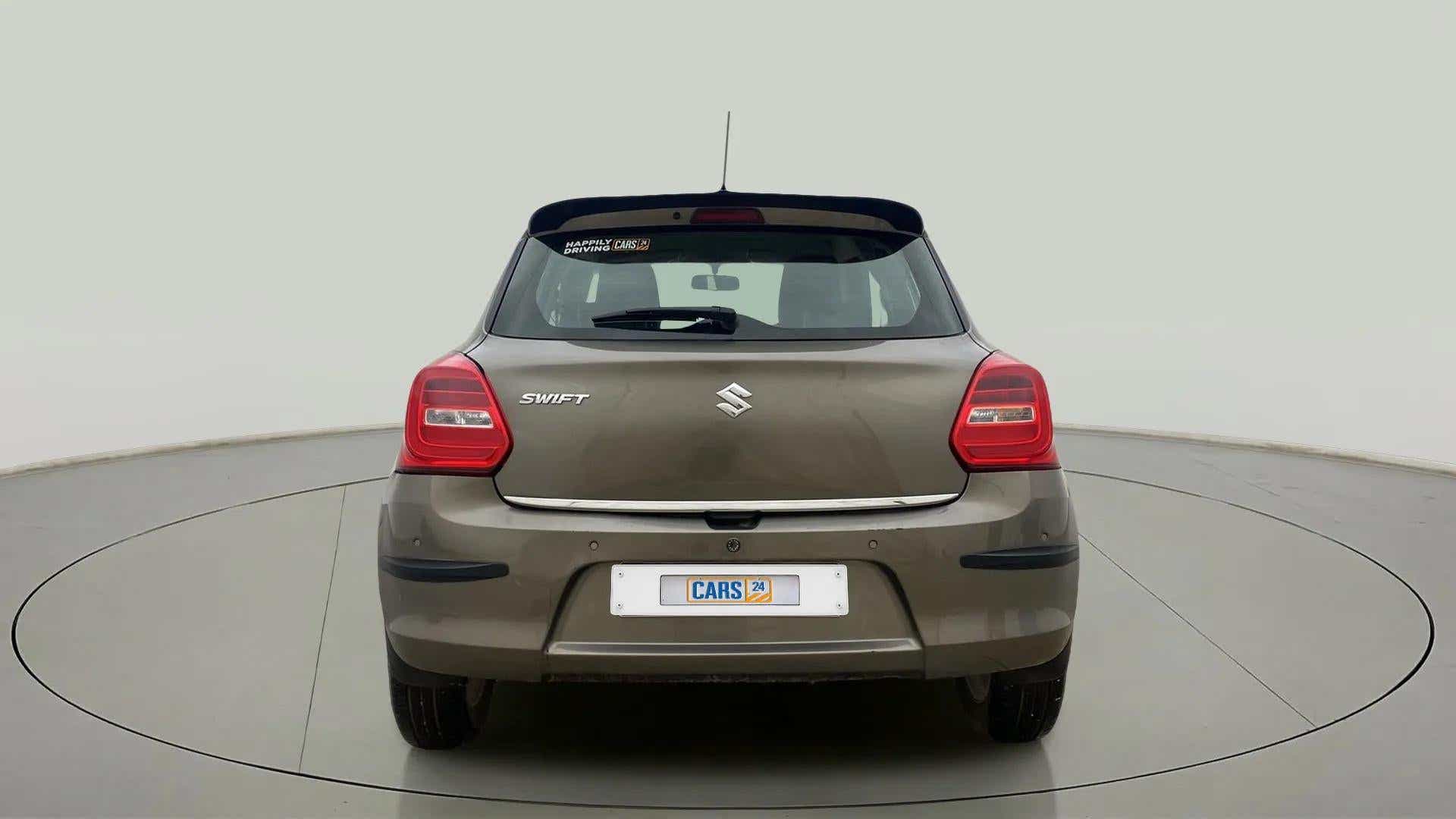 Rear view of a Maruti Suzuki Swift 2021 - 2023