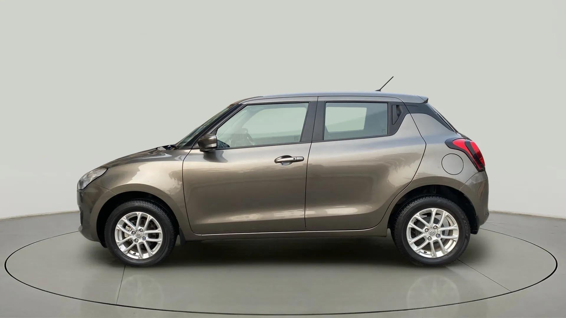 Side profile of a Maruti Suzuki Swift 2021 - 2023