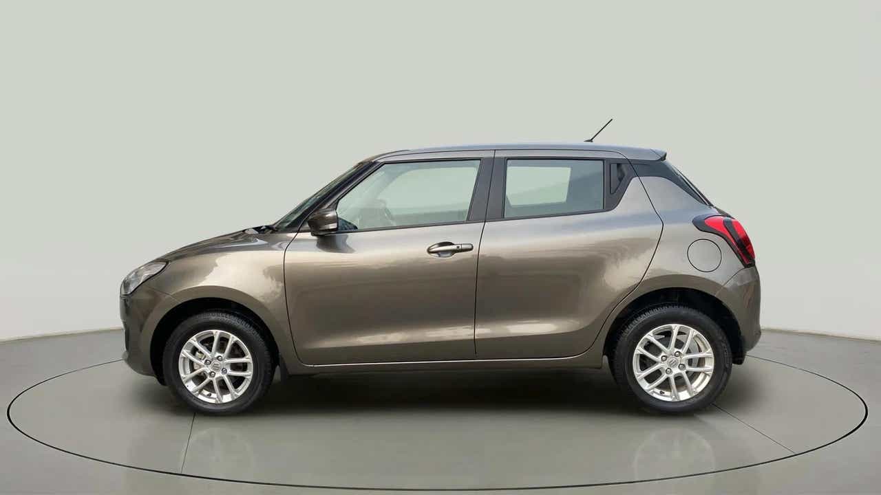 Side profile of a Maruti Suzuki Swift 2021 - 2023